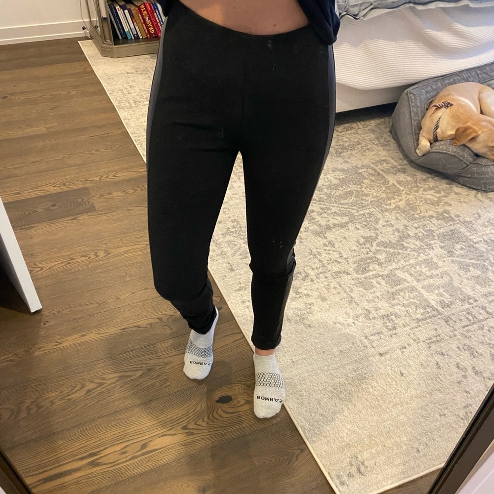 J. Crew Pixie Leather Stripe Pant - image 2